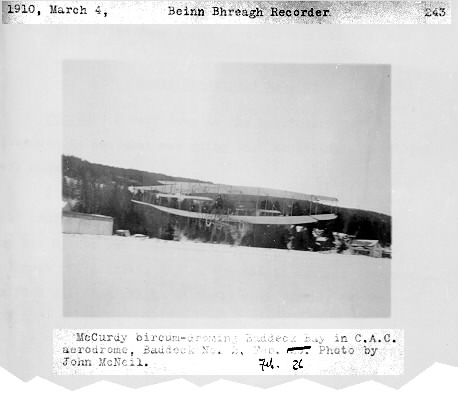 March 4th, 1910: Beinn Bhreagh Recorder, volume 3, page 243