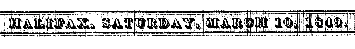 Halifax Colonist date, 10 March 1849