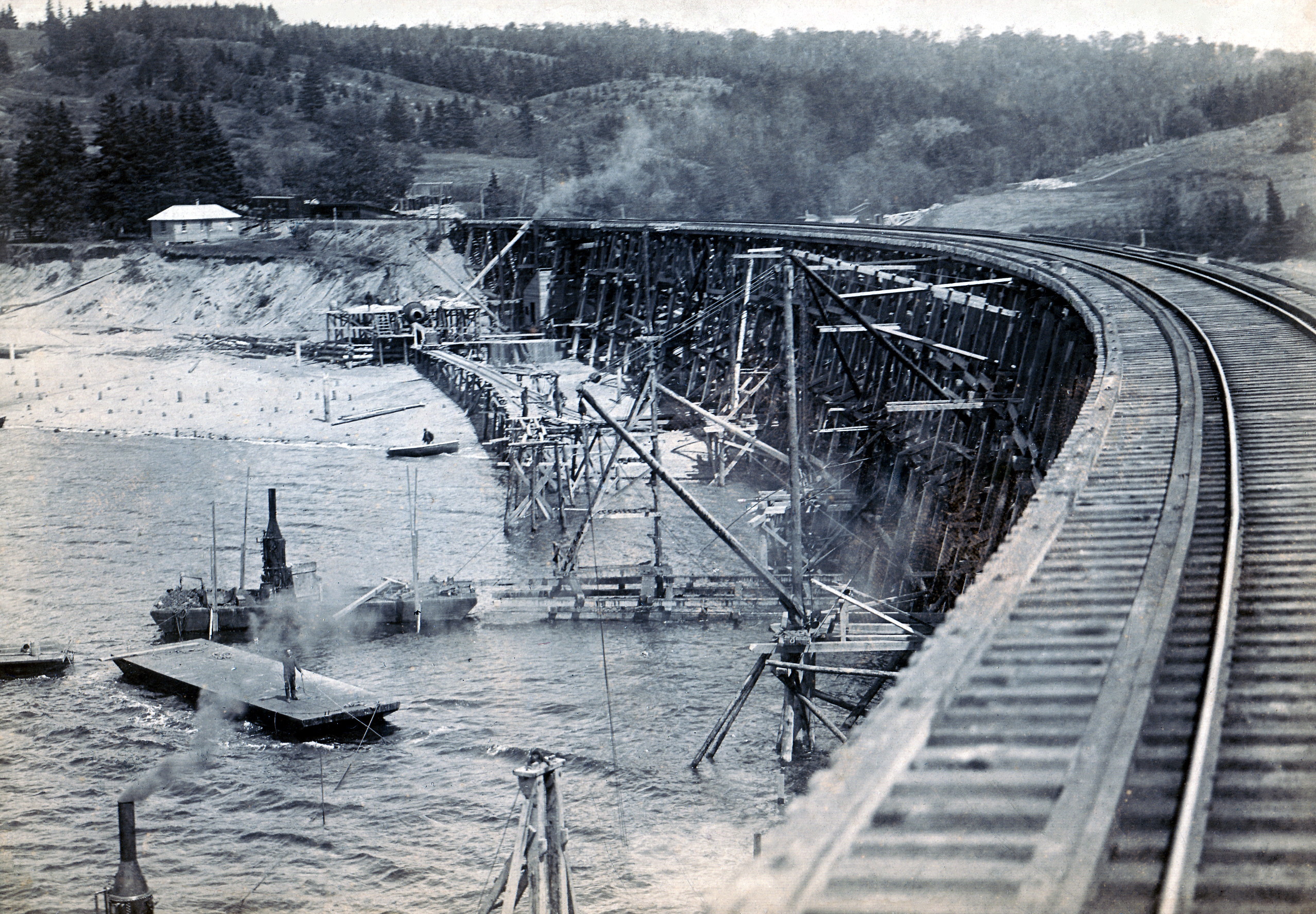 Dominion Atlantic Railway: Bear River Bridge, Digby County, Nova Scotia, 7 June 1912