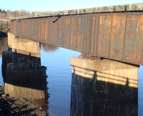 Dominion Atlantic Railway: Bear River Bridge, Digby County, Nova Scotia, 12 Nov 2010