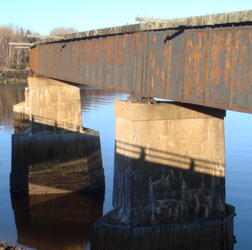 Dominion Atlantic Railway: Bear River Bridge, Digby County, Nova Scotia, 12 Nov 2010