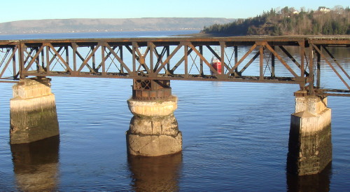 Dominion Atlantic Railway: Bear River Bridge, Digby County, Nova Scotia, 12 Nov 2010