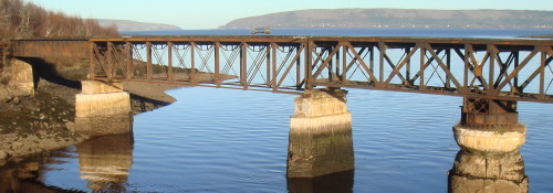 Dominion Atlantic Railway: Bear River Bridge, Digby County, Nova Scotia, 12 Nov 2010