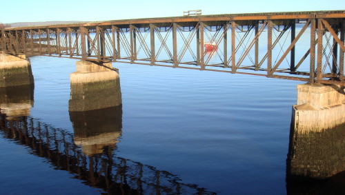 Dominion Atlantic Railway: Bear River Bridge, Digby County, Nova Scotia, 12 Nov 2010