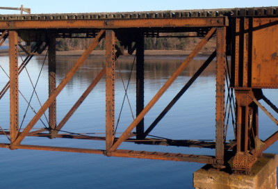 Dominion Atlantic Railway: Bear River Bridge, Digby County, Nova Scotia, 12 Nov 2010