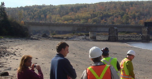 Dominion Atlantic Railway: Bear River Bridge, Digby County, Nova Scotia, 18 Oct 2011