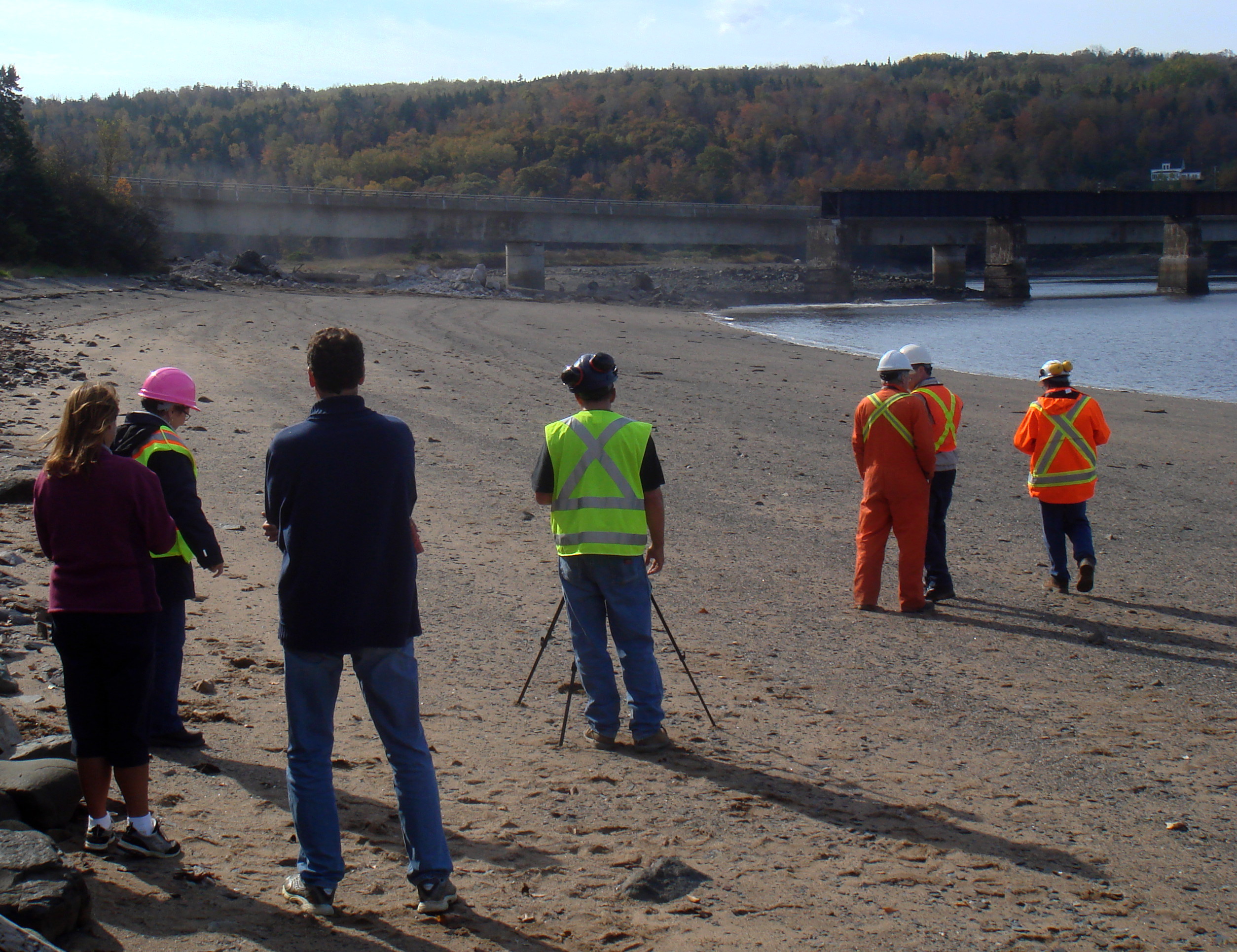 Dominion Atlantic Railway: Bear River Bridge, Digby County, Nova Scotia, 18 Oct 2011