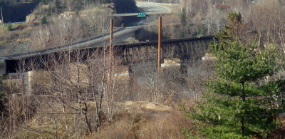 Dominion Atlantic Railway: Bear River Bridge, Digby County, Nova Scotia, 05 Dec 2011