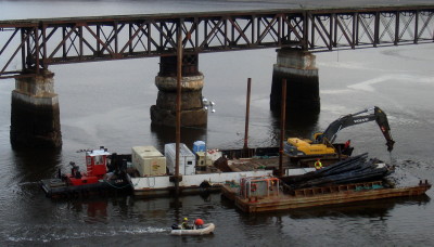 Dominion Atlantic Railway: Bear River Bridge, Digby County, Nova Scotia, 13 Dec 2011
