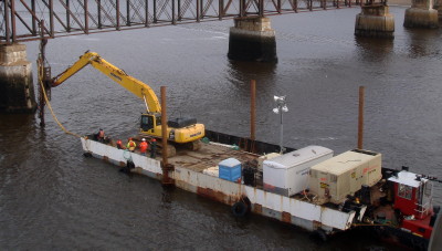 Dominion Atlantic Railway: Bear River Bridge, Digby County, Nova Scotia, 17 Dec 2011
