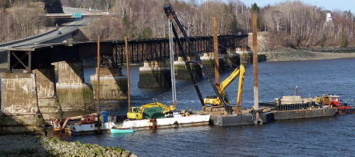 Dominion Atlantic Railway: Bear River Bridge, Digby County, Nova Scotia, 24 Mar 2012