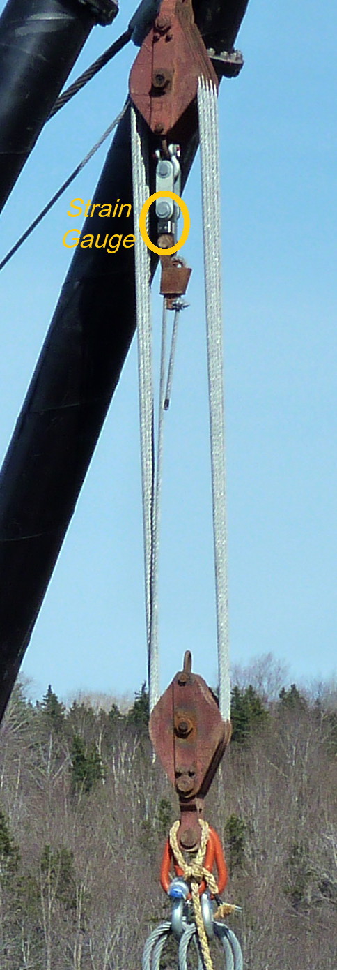 Dominion Atlantic Railway: Bear River Bridge, Digby County, Nova Scotia, Strain gauge detail