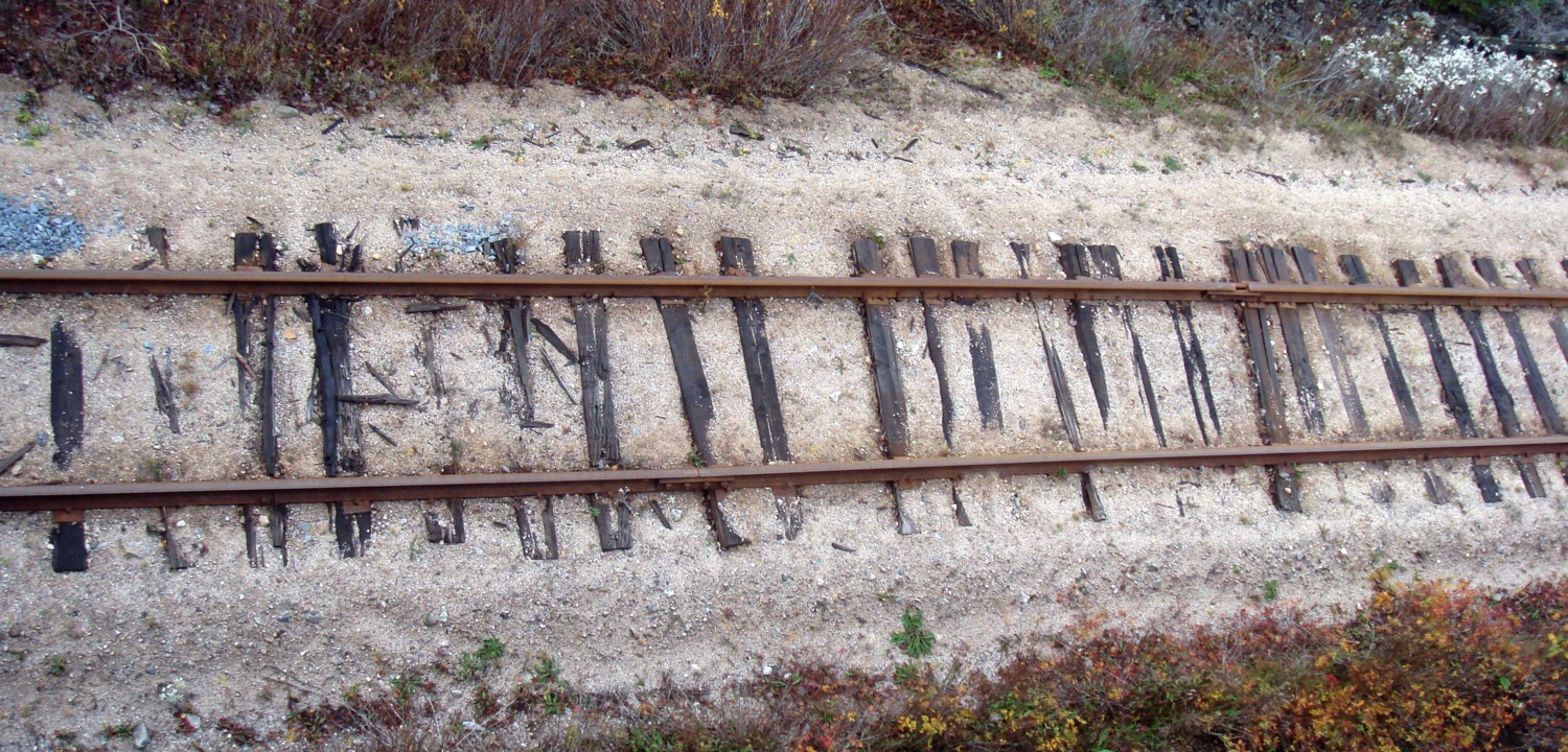 W&HR: Windsor Branch main line track, 2 November 2010