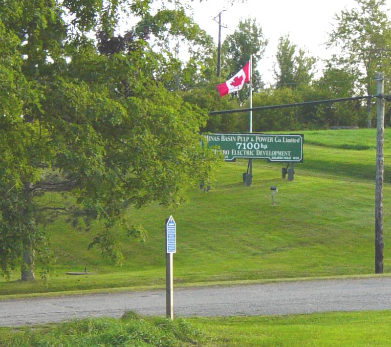 Hants County: Acadian Heritage sign #11, St. Croix