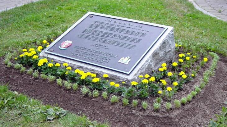 Grand Parade plaque in front of City Hall