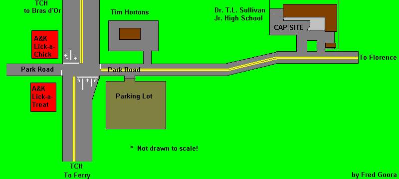 Access map, Florence CAP site