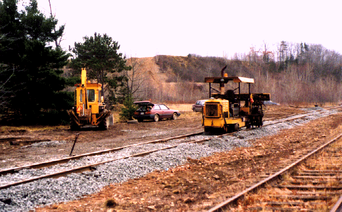 Last new railway track in Kings County, December 1996 – photograph by G. Wayne Hines