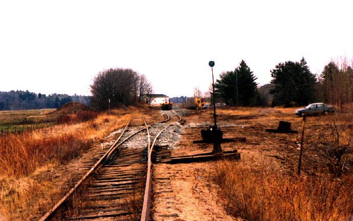 Last new railway track in Kings County, December 1996 – photograph by G. Wayne Hines