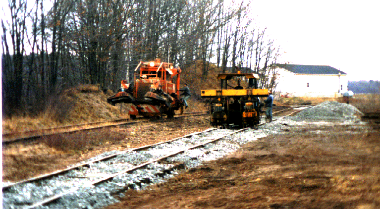 Last new railway track in Kings County, December 1996 – photograph by G. Wayne Hines