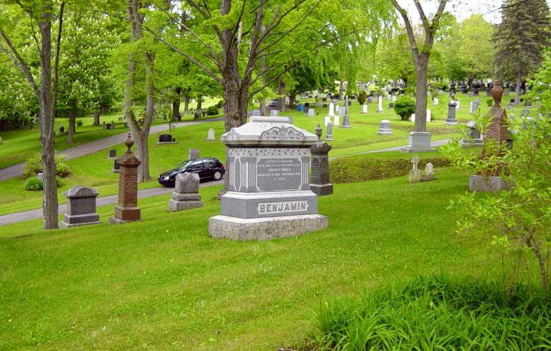 S.P. Benjamin tombstone, Wolfville