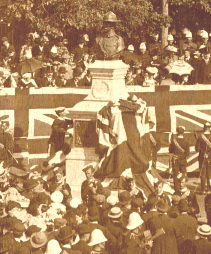 Nova Scotia: Harold Borden monument, unveiling ceremony