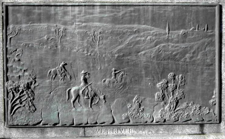 Harold Borden monument: north plaque