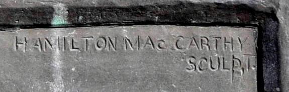 Harold Borden monument: east plaque, upper right corner