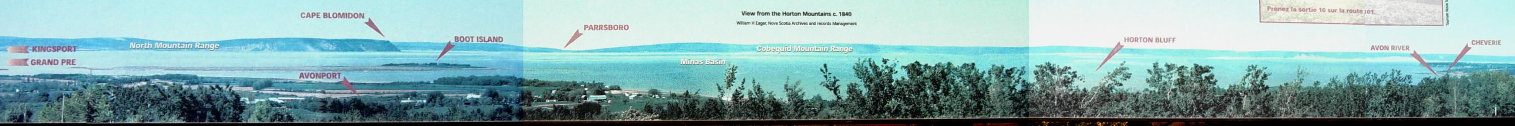 Nova Scotia, Avonport: Veterans Memorial View Park interpretative panels