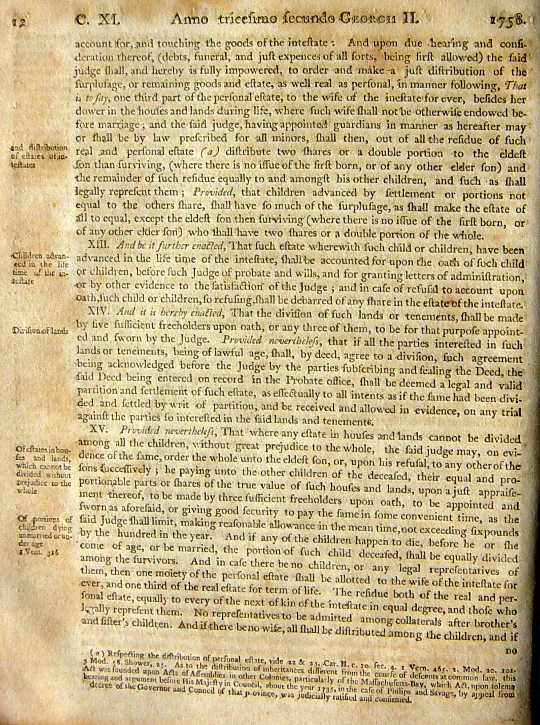 Page 12, Statutes of Nova Scotia, 1805, R.J. Uniacke