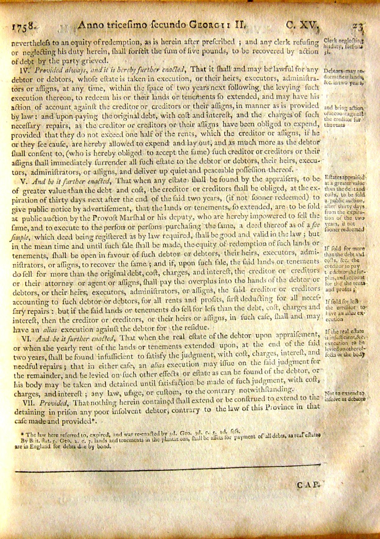 Page 23, Statutes of Nova Scotia, 1805, R.J. Uniacke