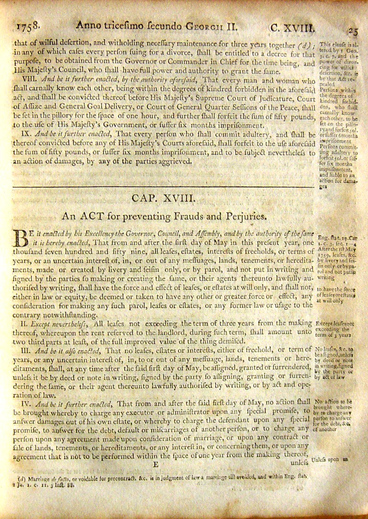 Page 25, Statutes of Nova Scotia, 1805, R.J. Uniacke