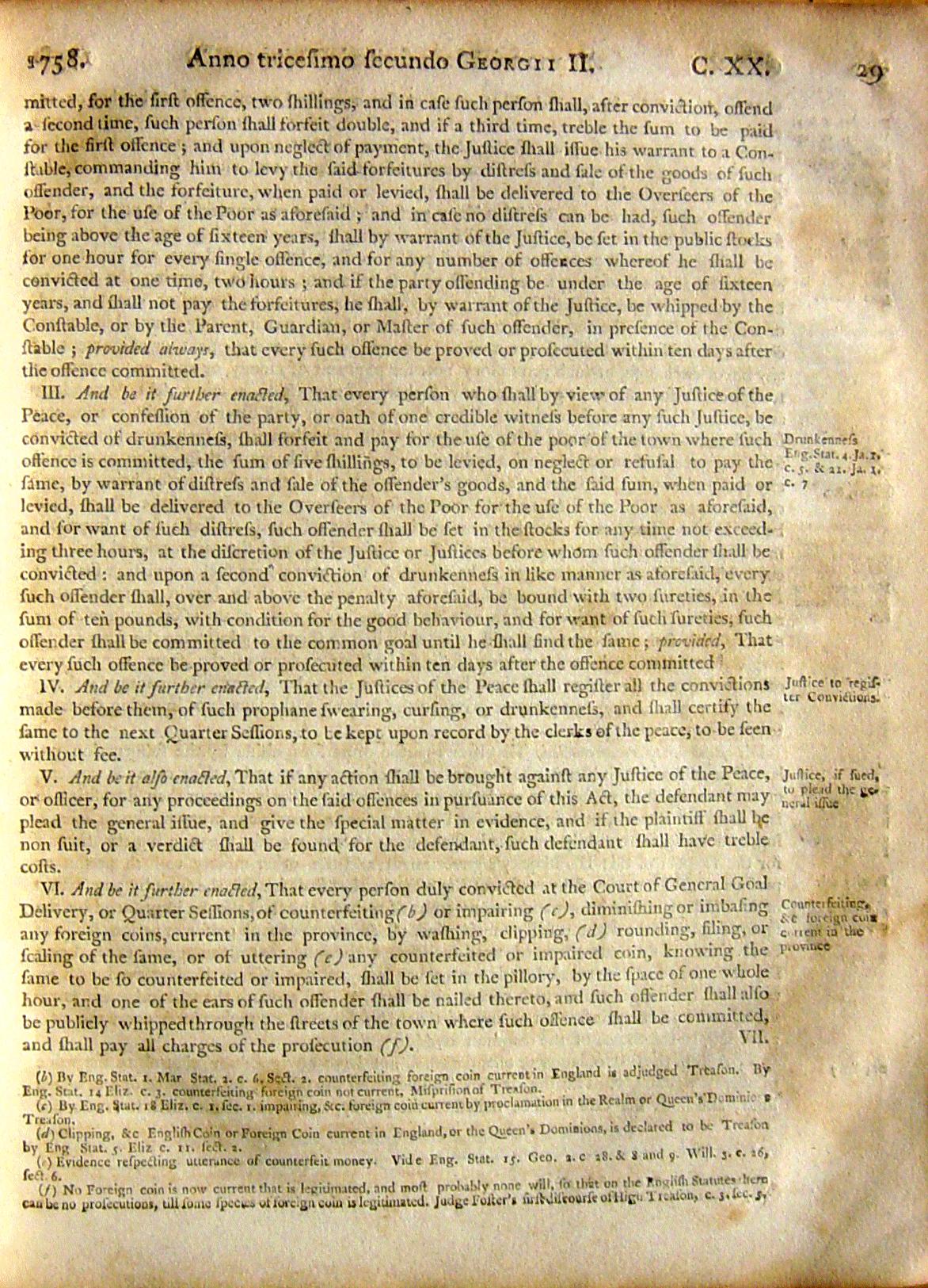Page 29, Statutes of Nova Scotia, 1805, R.J. Uniacke