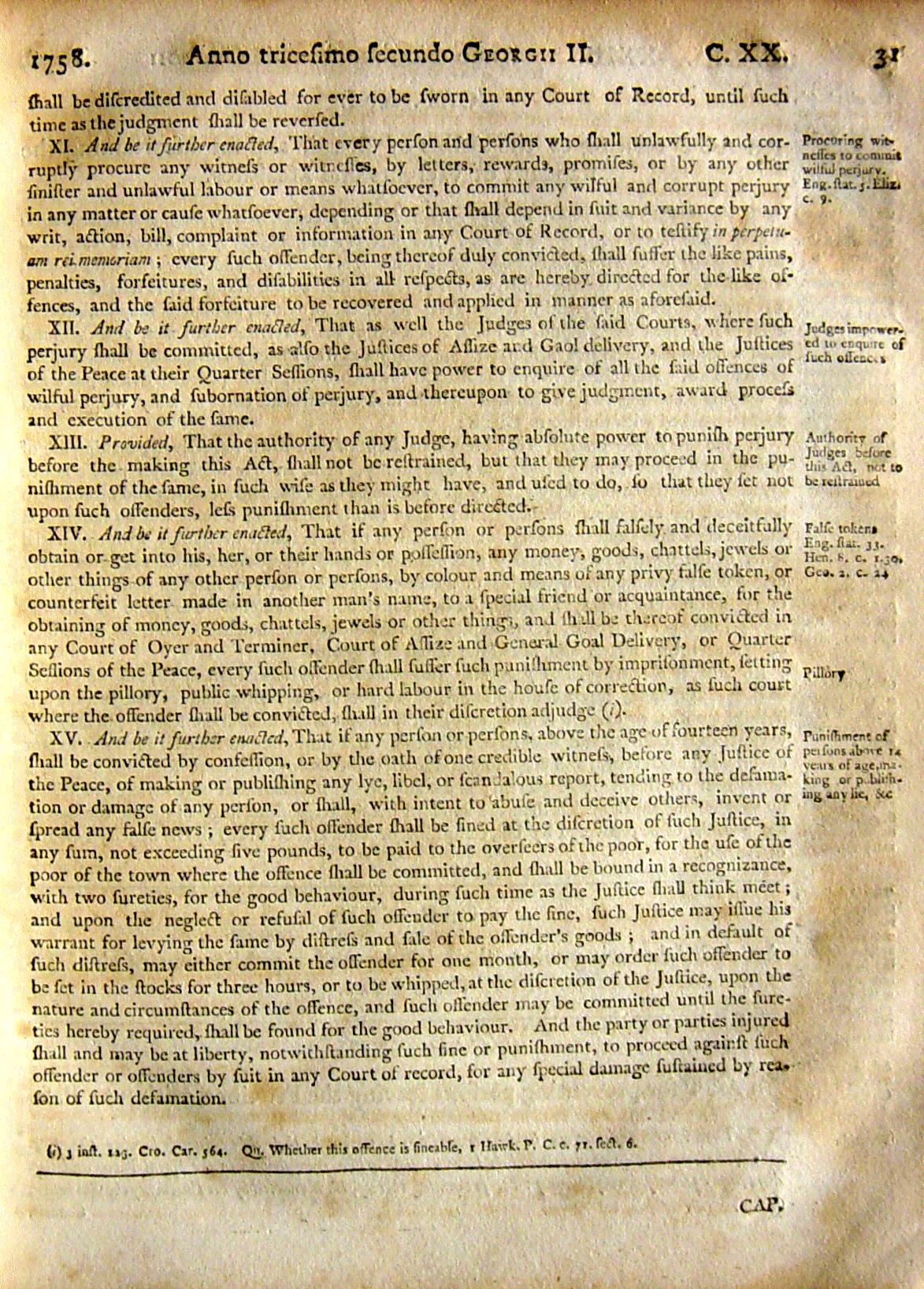 Page 31, Statutes of Nova Scotia, 1805, R.J. Uniacke