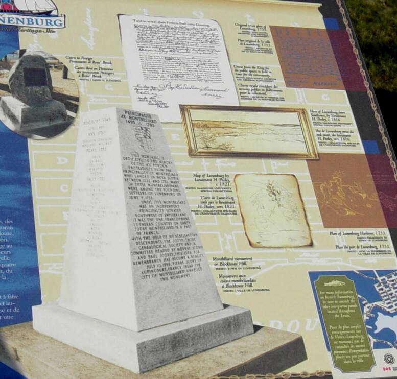 Montbeliard monument, interpretative panel