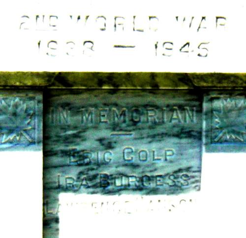 Port Mouton, Nova Scotia: war memorial monument