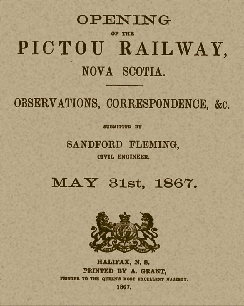 Opening of the Pictou railway, Nova Scotia, 1867