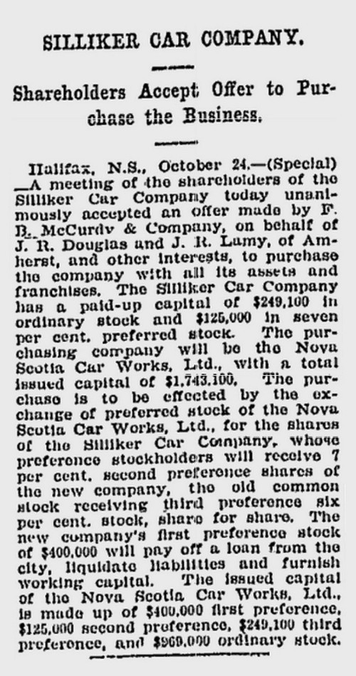 Clipping from Montreal Gazette, 25 October 1910