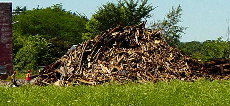 Remains of the Railway Roundhouse at Kentville, Nova Scotia