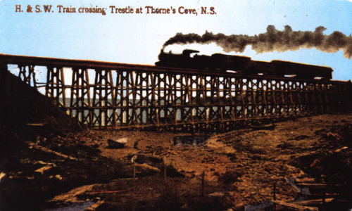 Thornes Cove Trestle, Middleton & Victoria Beach Railway