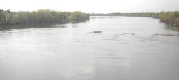 Richelieu River at McMasterville, looking southwest (upstream)