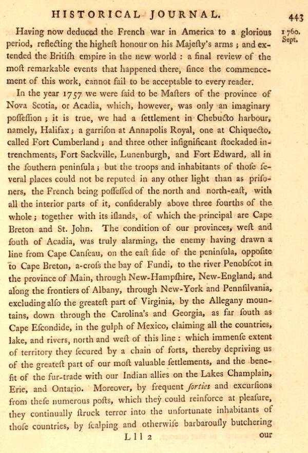 British Empire in the New World, Final Review 1769