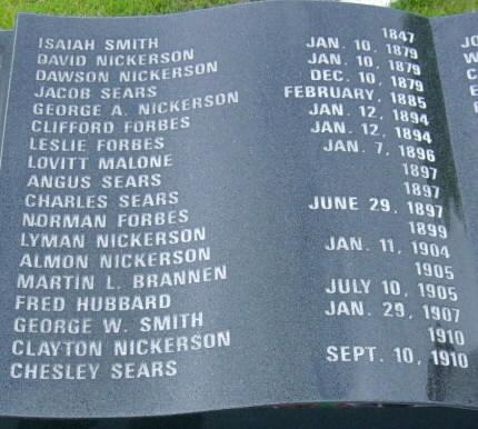 Woods Harbour fisherman's memorial